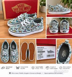 vans bambini 24,5 nuove con farfalle