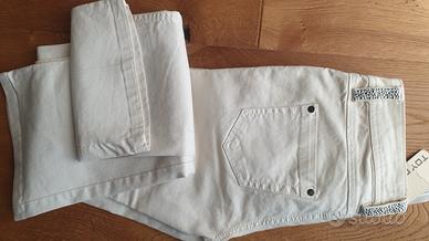 jeans TOY G panna con glitter