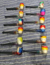 Pipe in resina multicolor