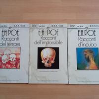 Lotto 3 libri di Edgar Allan Poe