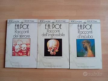 Lotto 3 libri di Edgar Allan Poe