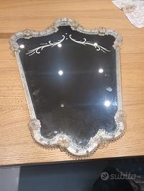 specchio in vetro di murano 