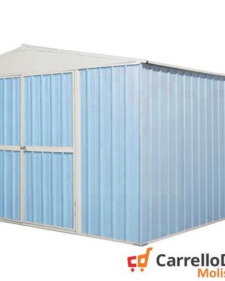 Box prefabbricato in acciaio 360x430cm azzurro