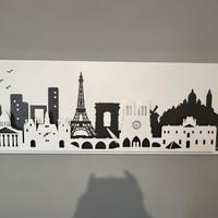 Quadro Parigi con Orologio