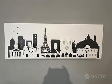 Quadro Parigi con Orologio