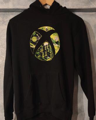 Felpa x-box ragazzo nera TG. XL
