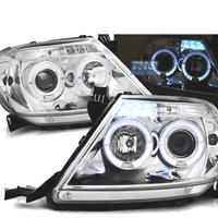 FARI PER TOYOTA HILUX 05-11 LED OCCHI ANGEL CROMAT