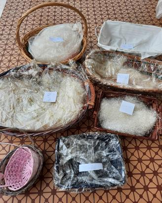 Cesti in vimini natalizi per strenne o arredo 