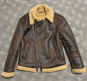 Giubbino finta pelle e faux fur