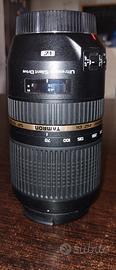 obiettivo Tamron 70-300 attacco canon ef
