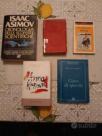 Lotto Libri Vintage Asimov Tolstoj Fantozzi