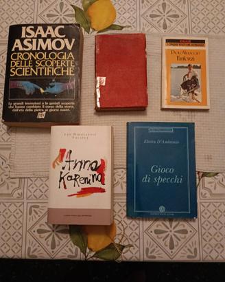 Lotto Libri Vintage Asimov Tolstoj Fantozzi