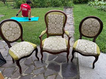 Set tre poltroncine