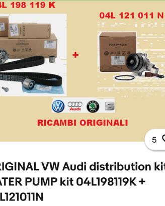 Kit distribuzione  volkswagen audi