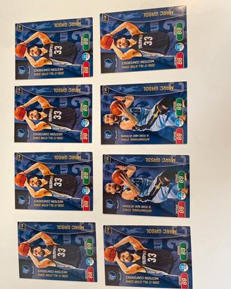 Lotto 8 Carte NBA Grizzlies Marc Gasol