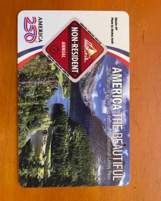 pass parchi USA America the beautiful