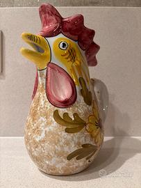 Brocca in ceramica umbra dipinta a mano di Gubbini