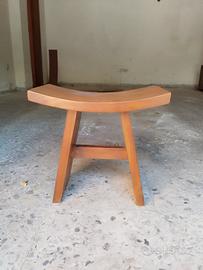 sgabello in teak 