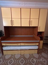Cameretta a ponte con letto estraibile