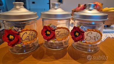 set barattoli cucina