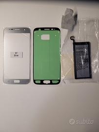 Kit Cover + Batteria Samsung S7 Silver