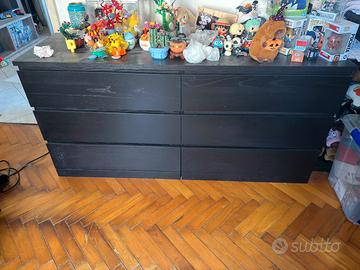 Cassettiera ikea nera