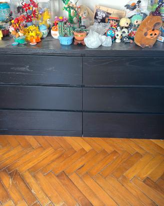 Cassettiera ikea nera