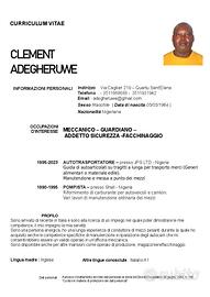 Guardiano- meccanico - facchinaggio