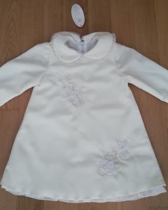 Vestito in velluto elegante per neonata Made in It