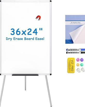 lavagna magnetica 90x60 cavalletto regolabile