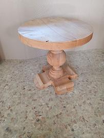 3 Tavolini rotondi in legno