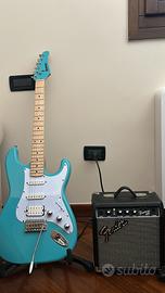 Chitarra Kramer e amplificatore fender