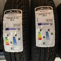 Coppia Pneumatici nuovi UNIROYAL 155/80 R13 79T