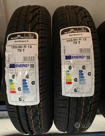 Coppia Pneumatici nuovi UNIROYAL 155/80 R13 79T