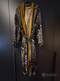 Vestaglia in seta leopardata Roberto Cavalli