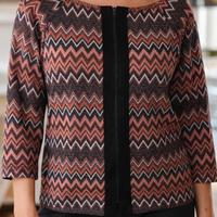 Giacca/Cardigan Piazza Italia – Motivo Chevron M