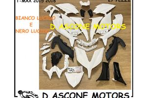 KIT CARENE BIANCO LUCIDO TMAX 530 2015 2016 27 PZ