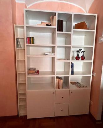 Libreria bianca laccata