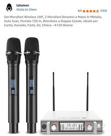 Set Microfoni Wireless UHF Talomen K120