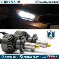 Kit LUCI LED H7 12000L Kia Carens Fari LENTICOLARI