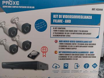 kit videosorveglianza filare AHD