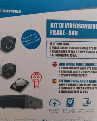 kit videosorveglianza filare AHD