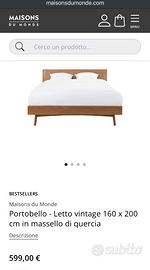 Letto Maisons du Monde  mod. Portobello
