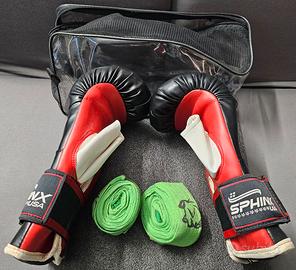 Kit Boxe Guantoni Sphinx e Coppia Fasce