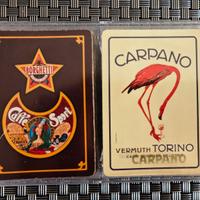 Carte da gioco vintage Carpano