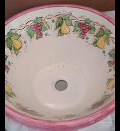 Ceramica lavelli cucina dipinti amano