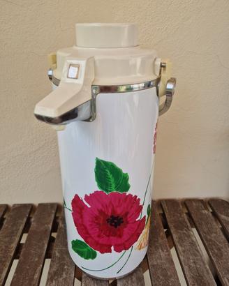 Thermos Airpot Floreale Giapponese Vintage anni 70