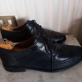 Scarpe eleganti da uomo nere in vera pelle