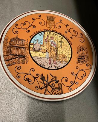 Piatto Commemorativo Vintage: "San Crispino"