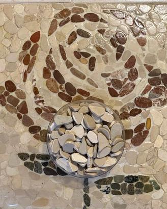 Ciottoli di fiume, BIANCHI tagliati...